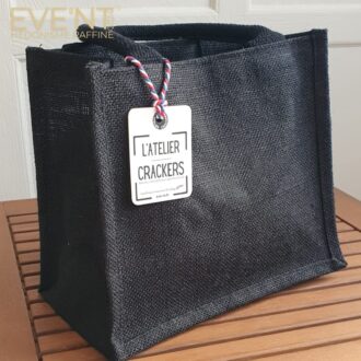 Sac toile de jute  "Atelier Crackers"